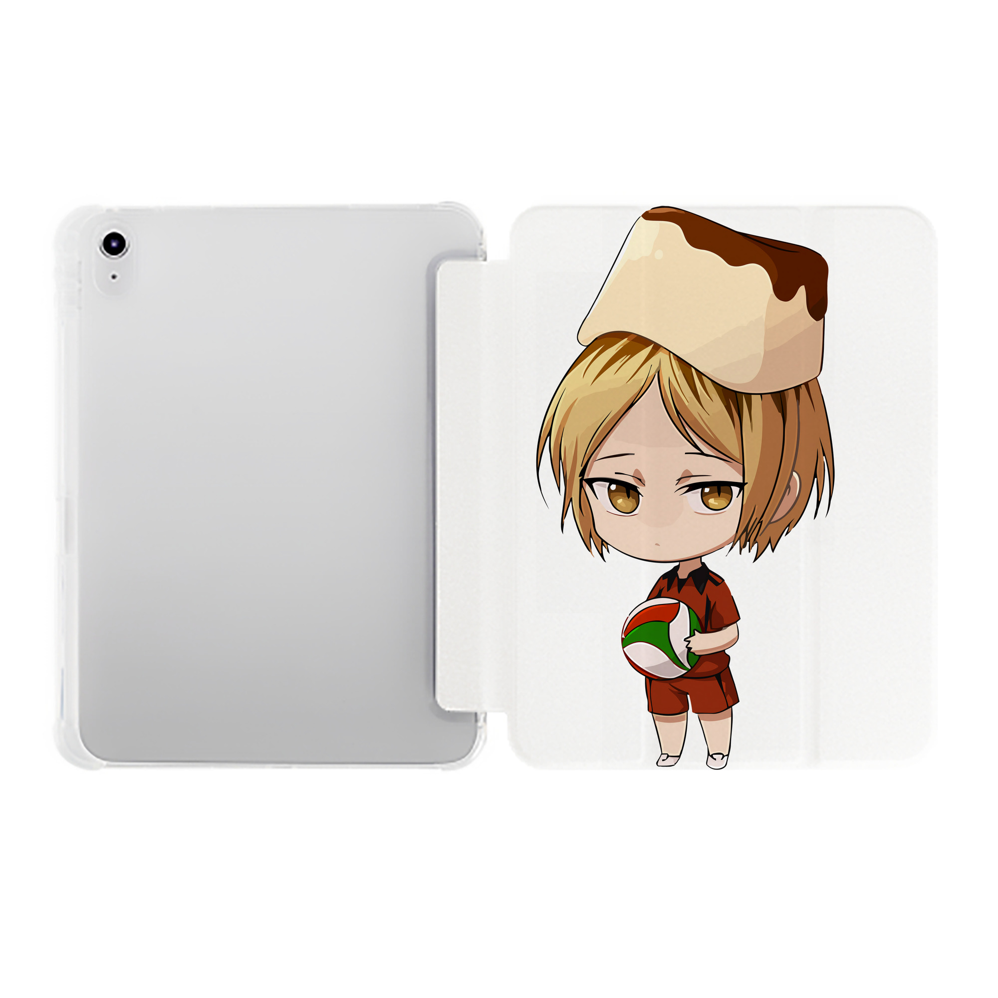 （画像用） ハイキュー!! Haikyu!! IPad ケース ペン収納付き 三つ折りスタンド PUレザー×シリコン 対応機種9.5/10.5/10.9インチ